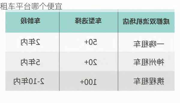 租车平台哪个便宜-第3张图片-欧景旅游网