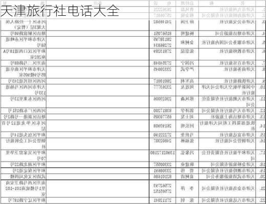 天津旅行社电话大全-第1张图片-欧景旅游网