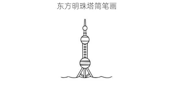 东方明珠塔简笔画-第3张图片-欧景旅游网