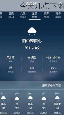 今天几点下雨-第2张图片-欧景旅游网