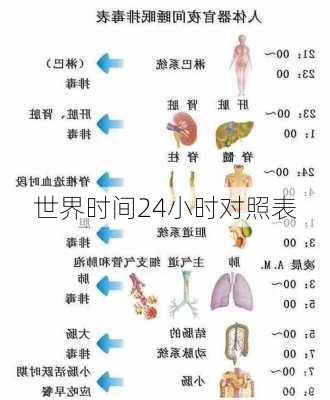 世界时间24小时对照表-第3张图片-欧景旅游网