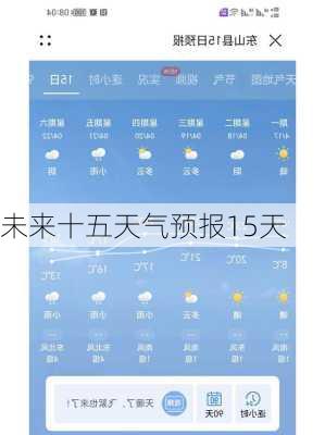 未来十五天气预报15天-第2张图片-欧景旅游网