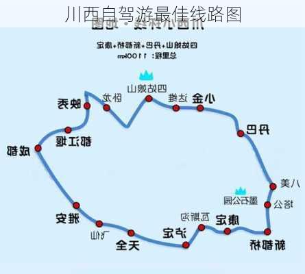 川西自驾游最佳线路图