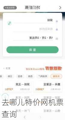 去哪儿特价网机票查询