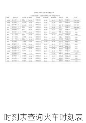 时刻表查询火车时刻表-第3张图片-欧景旅游网
