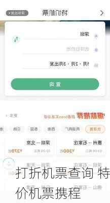 打折机票查询 特价机票携程-第1张图片-欧景旅游网