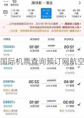 国际机票查询预订网航空