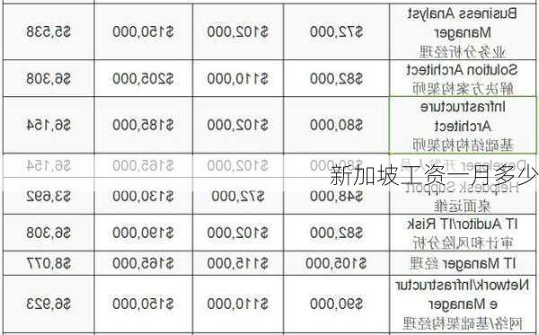 新加坡工资一月多少-第1张图片-欧景旅游网