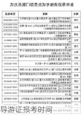 导游证报考时间-第2张图片-欧景旅游网