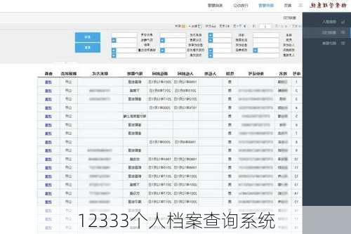 12333个人档案查询系统-第3张图片-欧景旅游网