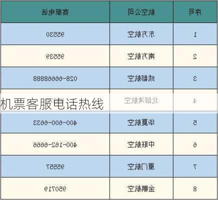 机票客服电话热线-第2张图片-欧景旅游网