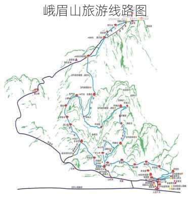 峨眉山旅游线路图-第3张图片-欧景旅游网