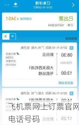 飞机票网上订票官网电话号码-第3张图片-欧景旅游网