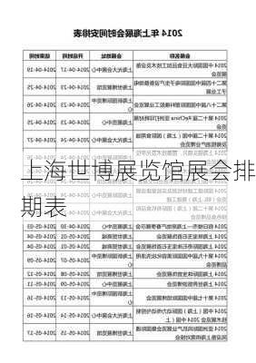 上海世博展览馆展会排期表-第1张图片-欧景旅游网