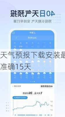 天气预报下载安装最准确15天