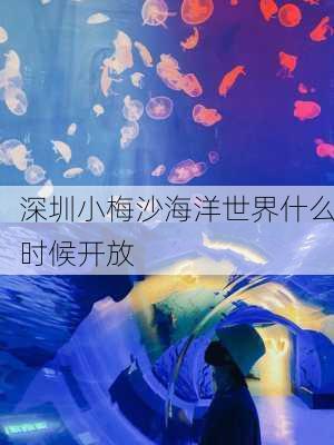 深圳小梅沙海洋世界什么时候开放-第1张图片-欧景旅游网