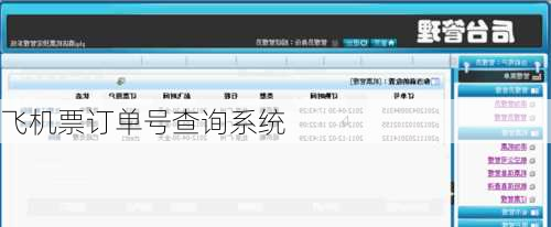 飞机票订单号查询系统