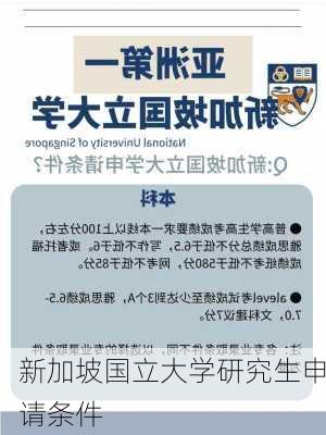 新加坡国立大学研究生申请条件-第1张图片-欧景旅游网