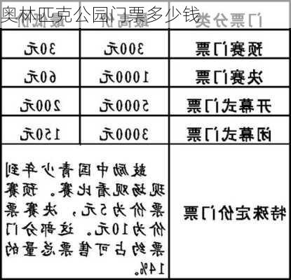 奥林匹克公园门票多少钱-第1张图片-欧景旅游网