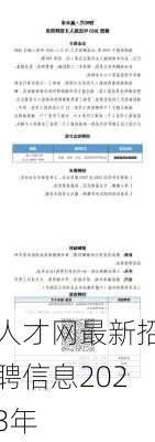 人才网最新招聘信息2023年-第1张图片-欧景旅游网