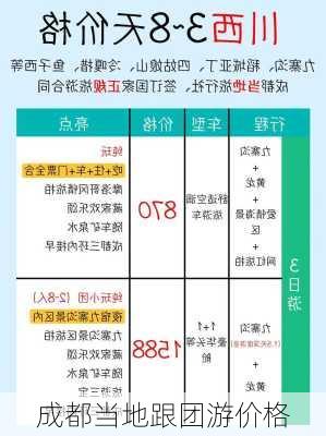 成都当地跟团游价格-第2张图片-欧景旅游网