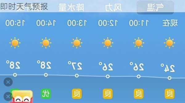 即时天气预报