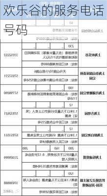 欢乐谷的服务电话号码-第1张图片-欧景旅游网