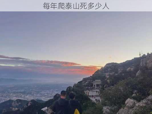 每年爬泰山死多少人-第1张图片-欧景旅游网