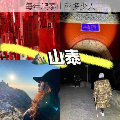 每年爬泰山死多少人-第3张图片-欧景旅游网