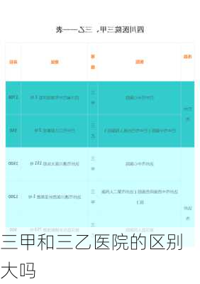 三甲和三乙医院的区别大吗-第2张图片-欧景旅游网