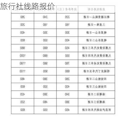 旅行社线路报价-第1张图片-欧景旅游网