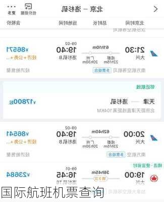 国际航班机票查询-第2张图片-欧景旅游网