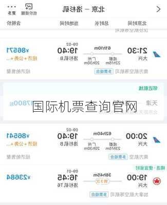 国际机票查询官网-第3张图片-欧景旅游网