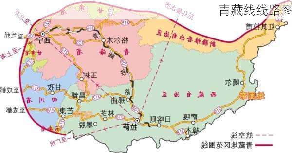 青藏线线路图-第2张图片-欧景旅游网