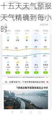 十五天天气预报天气精确到每小时-第2张图片-欧景旅游网