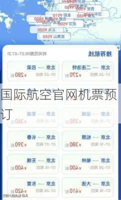 国际航空官网机票预订-第2张图片-欧景旅游网
