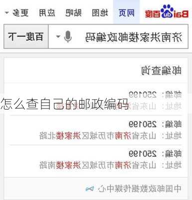 怎么查自己的邮政编码-第2张图片-欧景旅游网