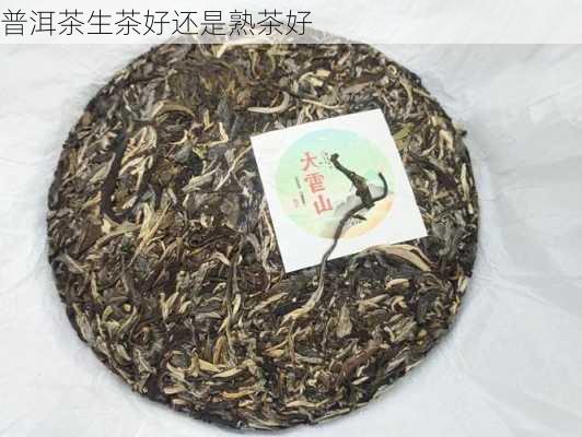 普洱茶生茶好还是熟茶好-第2张图片-欧景旅游网