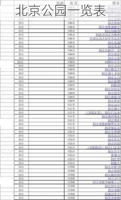 北京公园一览表-第2张图片-欧景旅游网