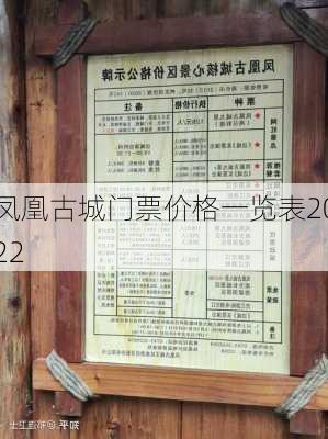 凤凰古城门票价格一览表2022-第2张图片-欧景旅游网