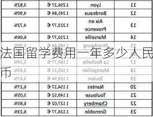 法国留学费用一年多少人民币-第3张图片-欧景旅游网