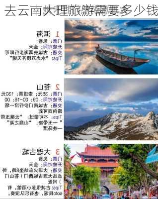 去云南大理旅游需要多少钱-第1张图片-欧景旅游网