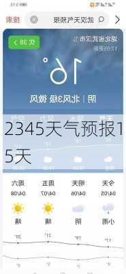 2345天气预报15天-第1张图片-欧景旅游网