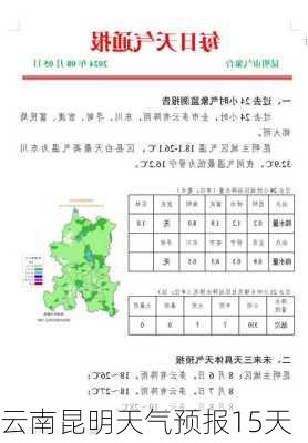 云南昆明天气预报15天-第2张图片-欧景旅游网