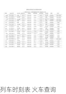 列车时刻表 火车查询-第3张图片-欧景旅游网
