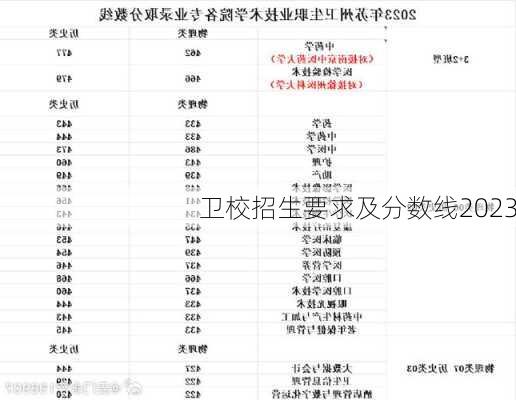 卫校招生要求及分数线2023-第2张图片-欧景旅游网