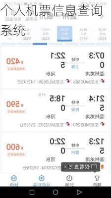 个人机票信息查询系统-第3张图片-欧景旅游网