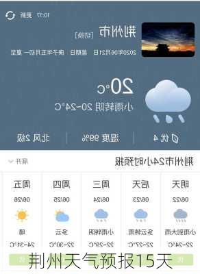 荆州天气预报15天-第1张图片-欧景旅游网