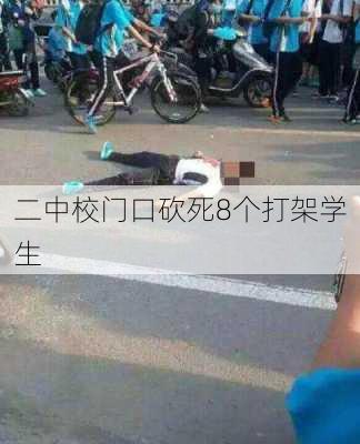 二中校门口砍死8个打架学生-第1张图片-欧景旅游网