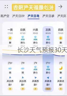 长沙天气预报30天-第2张图片-欧景旅游网